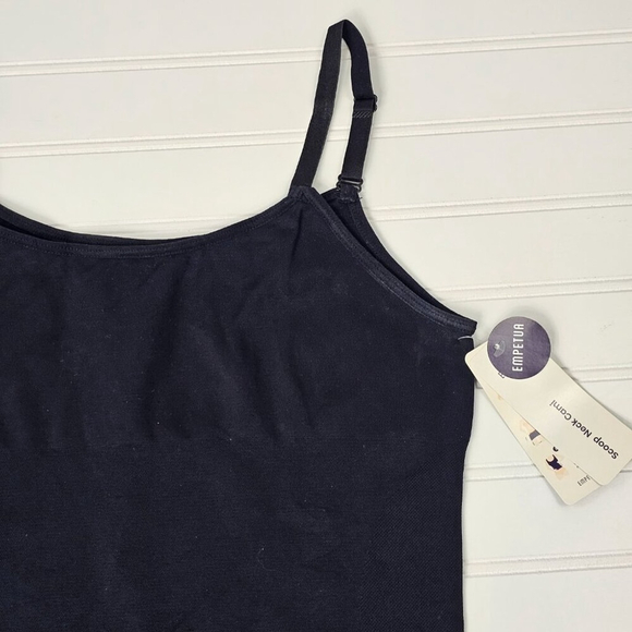 Empetua by Shapermint Women's Black Scoop Neck Shaper Cami Size XL NWT - Picture 4 of 13